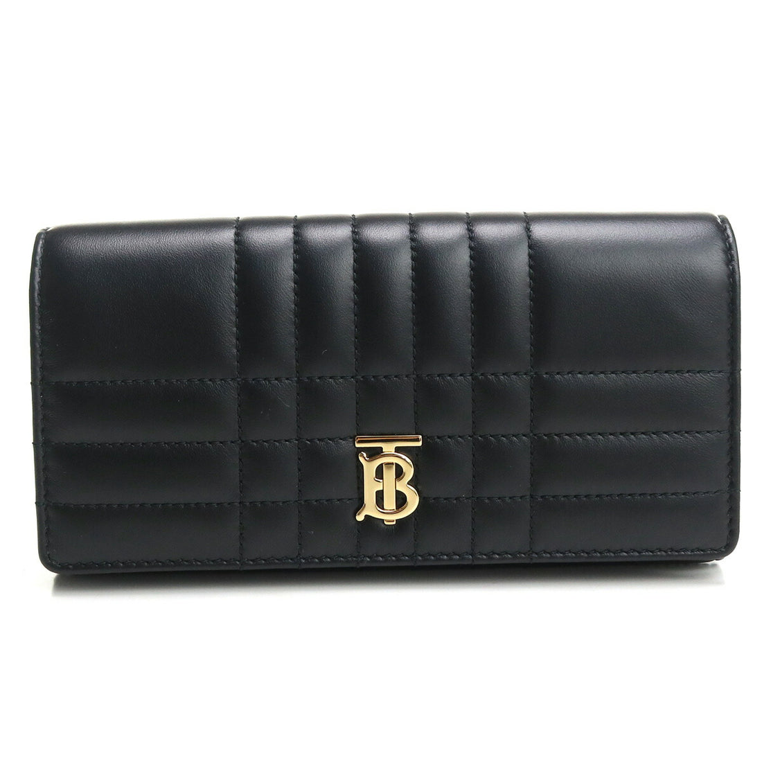 バーバリー 長財布ニ折小銭入付き レディース レザー イタリア 8062339 BLACK-LIGHT GOLD ブラック 財布 BUR8062339011