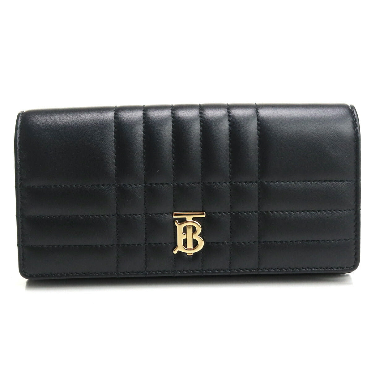 バーバリー 長財布ニ折小銭入付き レディース レザー イタリア 8062339 BLACK-LIGHT GOLD ブラック 財布 BUR8062339011