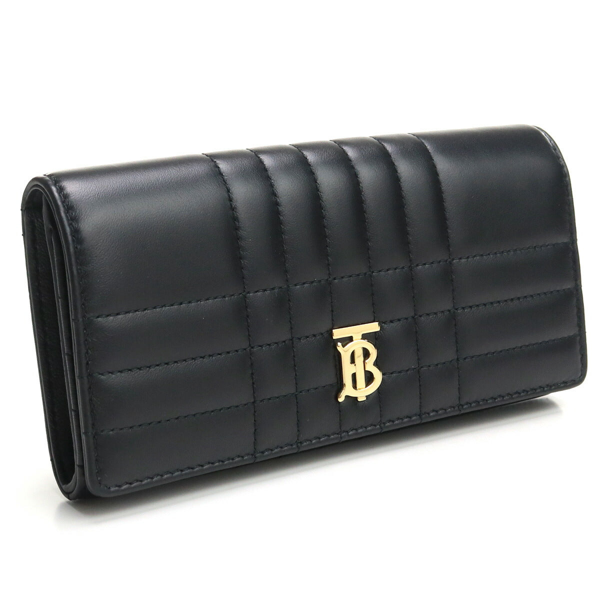 バーバリー 長財布ニ折小銭入付き レディース レザー イタリア 8062339 BLACK-LIGHT GOLD ブラック 財布 BUR8062339011