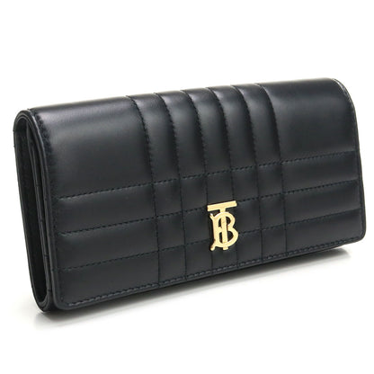バーバリー 長財布ニ折小銭入付き レディース レザー イタリア 8062339 BLACK-LIGHT GOLD ブラック 財布 BUR8062339011