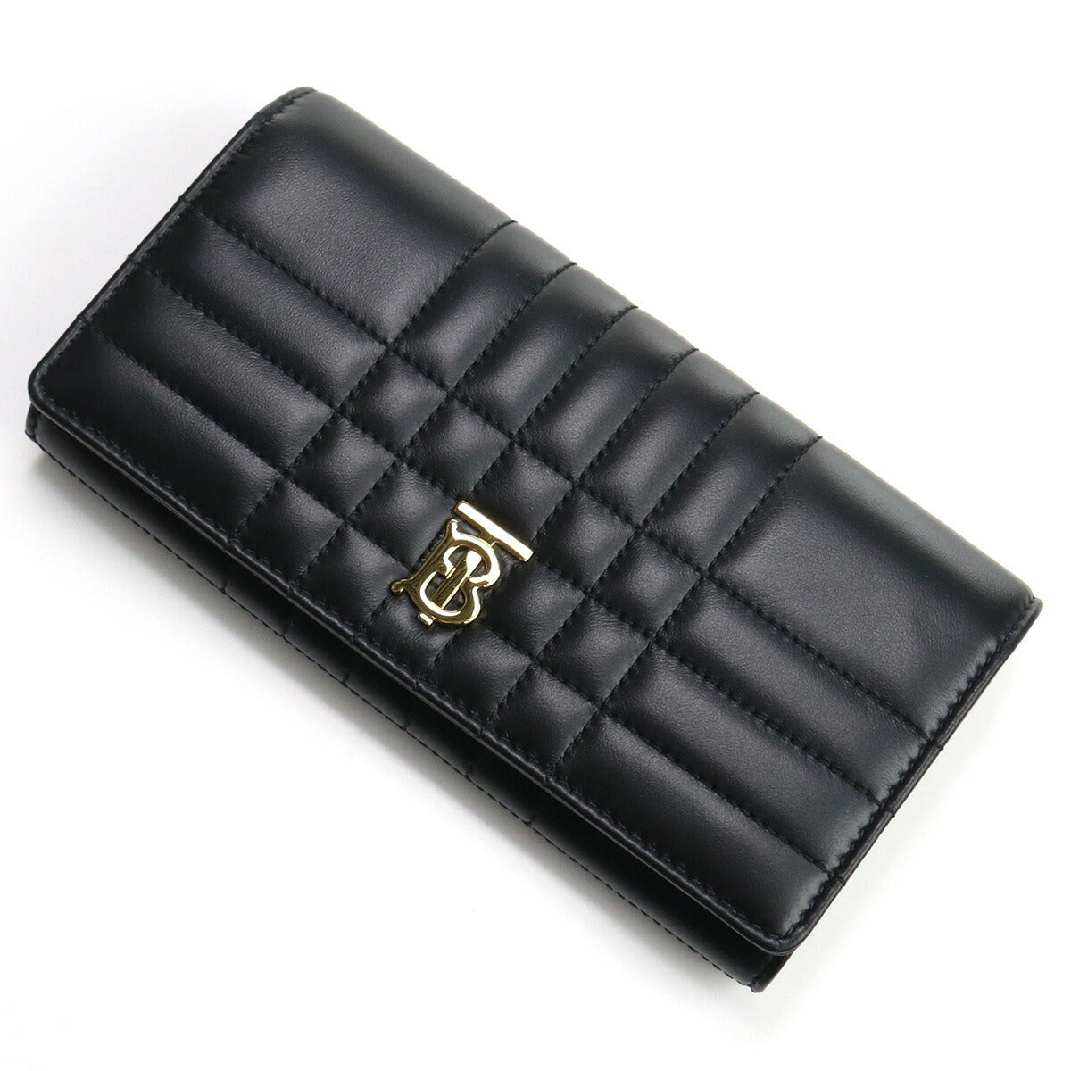 バーバリー 長財布ニ折小銭入付き レディース レザー イタリア 8062339 BLACK-LIGHT GOLD ブラック 財布 BUR8062339011
