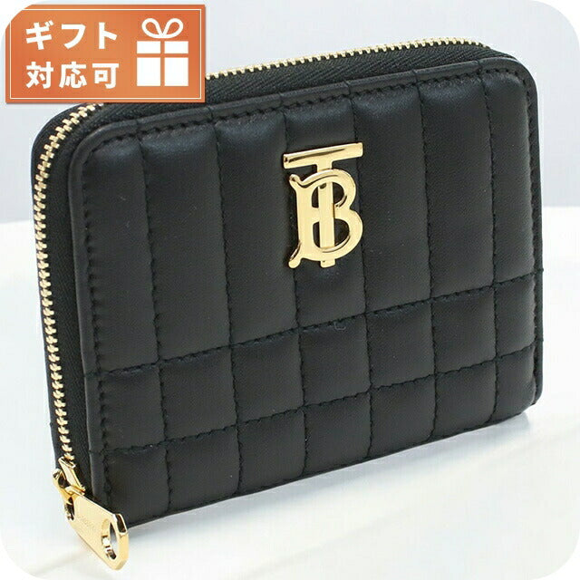 バーバリー 小銭入れ レディース ブランド BURBERRY イタリア 8062373 BLACK-LIGHT GOLD ブラック 財布 BUR8062373011