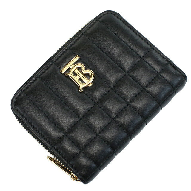バーバリー 小銭入れ レディース ブランド BURBERRY イタリア 8062373 BLACK-LIGHT GOLD ブラック 財布 BUR8062373011
