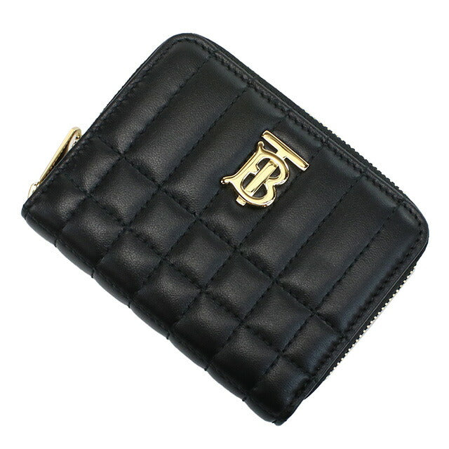 バーバリー 小銭入れ レディース ブランド BURBERRY イタリア 8062373 BLACK-LIGHT GOLD ブラック 財布 BUR8062373011