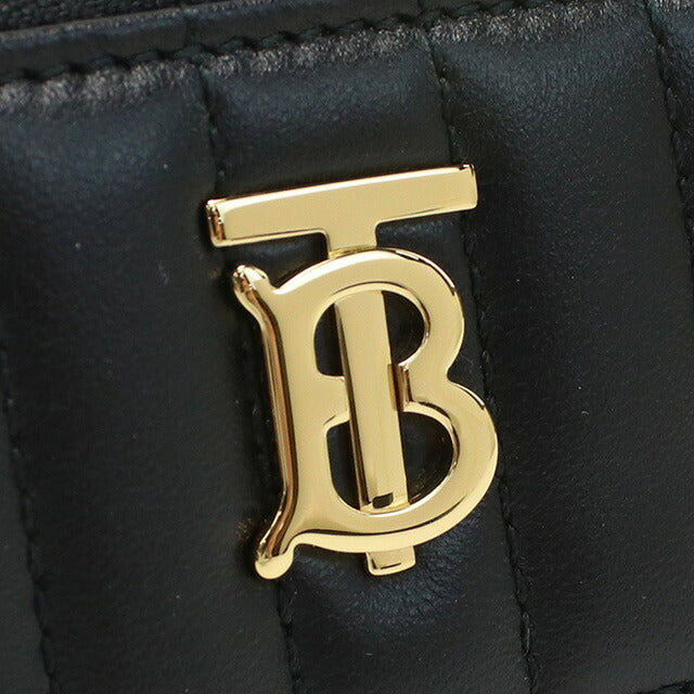 バーバリー 小銭入れ レディース ブランド BURBERRY イタリア 8062373 BLACK-LIGHT GOLD ブラック 財布 BUR8062373011