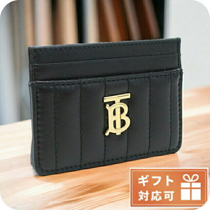 バーバリー カードケース レディース レザー イタリア 8062374 BLACK-LIGHT GOLD ブラック 財布 BUR8062374011