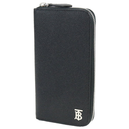 バーバリー 長財布ラウンドファスナー メンズ レザー イタリア 8062696 BLACK ブラック 財布 BUR8062696011