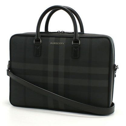 バーバリー ブリーフケース メンズ ブランド BURBERRY ルーマニア 8065338 CHARCOAL グレー系 バッグ BUR8065338011