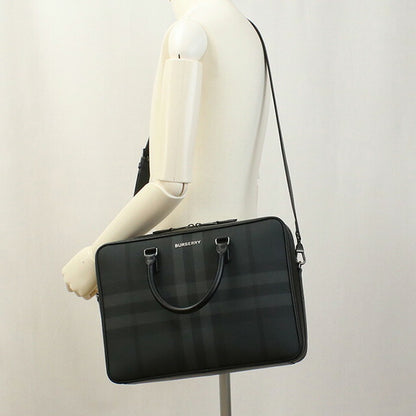 バーバリー ブリーフケース メンズ ブランド BURBERRY ルーマニア 8065338 CHARCOAL グレー系 バッグ BUR8065338011