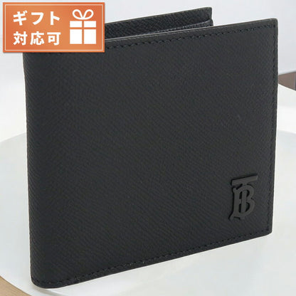 バーバリー 二折財布 メンズ ブランド BURBERRY イタリア 8069731 BLACK-BLACK　ブラック 財布 BUR8069731011