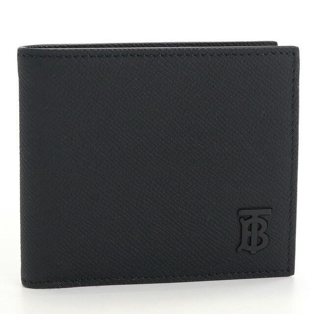 バーバリー 二折財布 メンズ ブランド BURBERRY イタリア 8069731 BLACK-BLACK　ブラック 財布 BUR8069731011