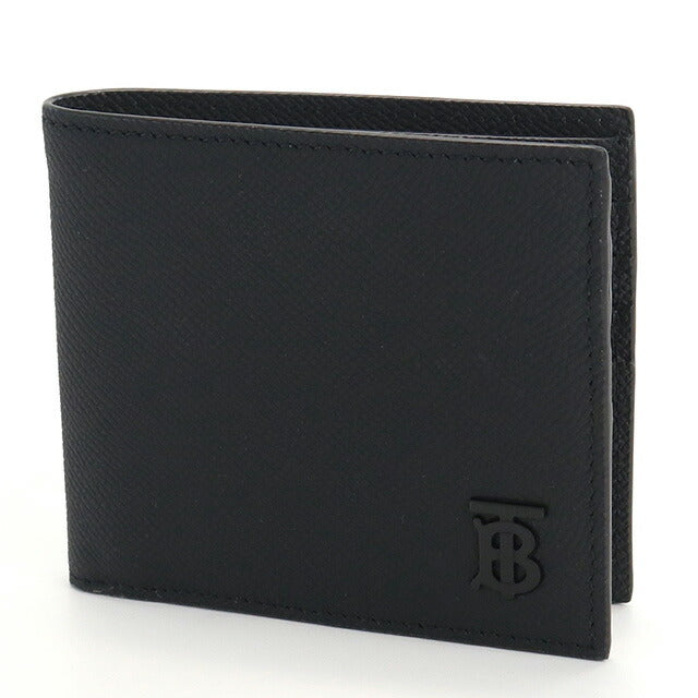 バーバリー 二折財布 メンズ ブランド BURBERRY イタリア 8069731 BLACK-BLACK　ブラック 財布 BUR8069731011