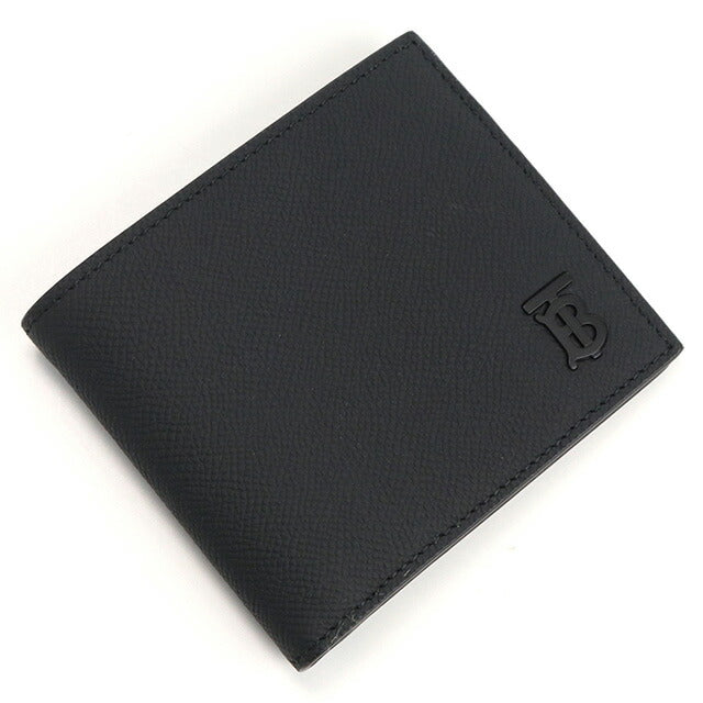バーバリー 二折財布 メンズ ブランド BURBERRY イタリア 8069731 BLACK-BLACK　ブラック 財布 BUR8069731011