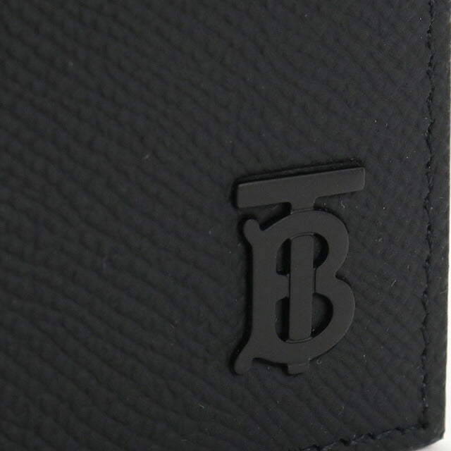 バーバリー 二折財布 メンズ ブランド BURBERRY イタリア 8069731 BLACK-BLACK　ブラック 財布 BUR8069731011