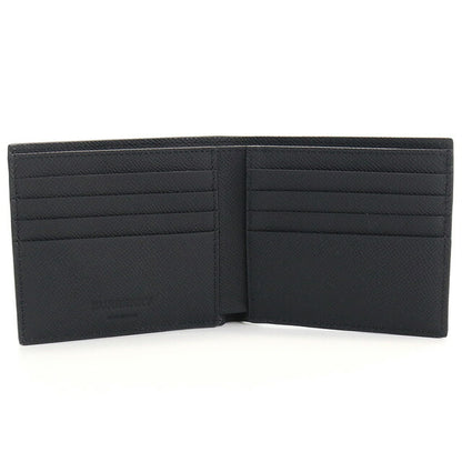 バーバリー 二折財布 メンズ ブランド BURBERRY イタリア 8069731 BLACK-BLACK　ブラック 財布 BUR8069731011