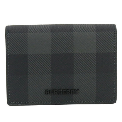 バーバリー 名刺入れ メンズ ブランド BURBERRY コットン 熱可塑性ポリウレタン モルドバ 8070204 CHARCOAL ブラック グレー系 BUR8070204011