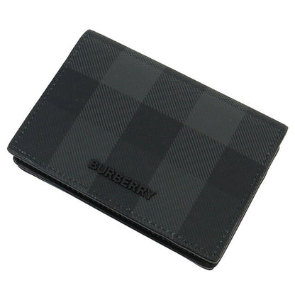 バーバリー 名刺入れ メンズ ブランド BURBERRY コットン 熱可塑性ポリウレタン モルドバ 8070204 CHARCOAL ブラック グレー系 BUR8070204011