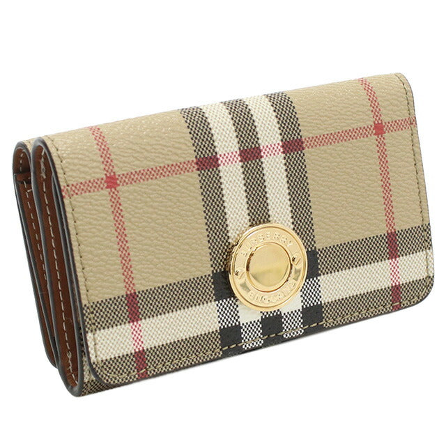 バーバリー 三折財布小銭入付き レディース ブランド BURBERRY モルドバ 8070416 ARCHIVE BEIGE ベージュ系 マルチカラー 財布 BUR8070416011