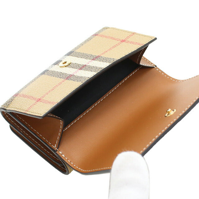 バーバリー 三折財布小銭入付き レディース ブランド BURBERRY モルドバ 8070416 ARCHIVE BEIGE ベージュ系 マルチカラー 財布 BUR8070416011