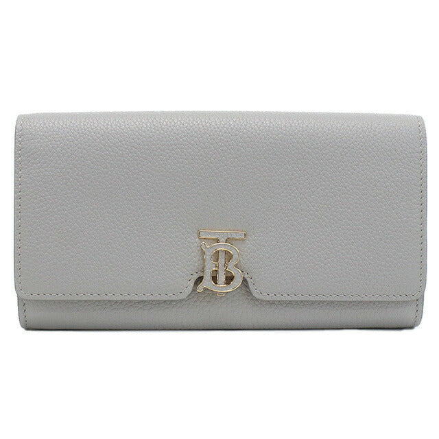 バーバリー 長財布ニ折小銭入付き レディース ブランド BURBERRY イタリア 8070435 LIGHT GREY MELANGE グレー系 財布 BUR8070435011