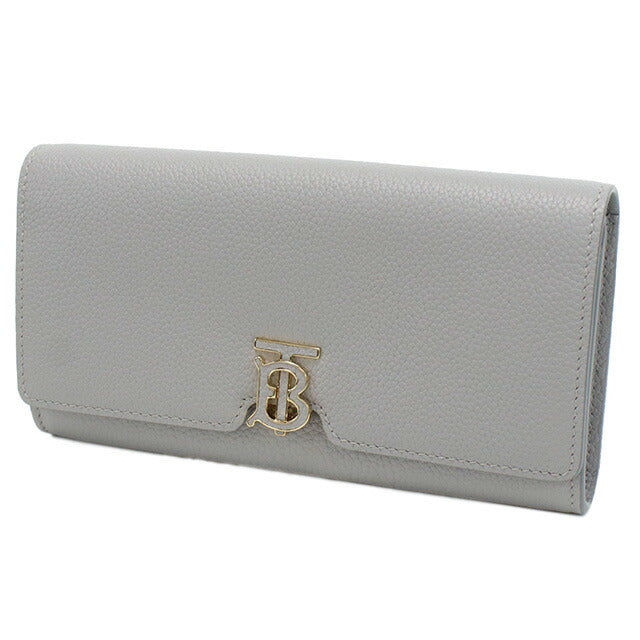 バーバリー 長財布ニ折小銭入付き レディース ブランド BURBERRY イタリア 8070435 LIGHT GREY MELANGE グレー系 財布 BUR8070435011
