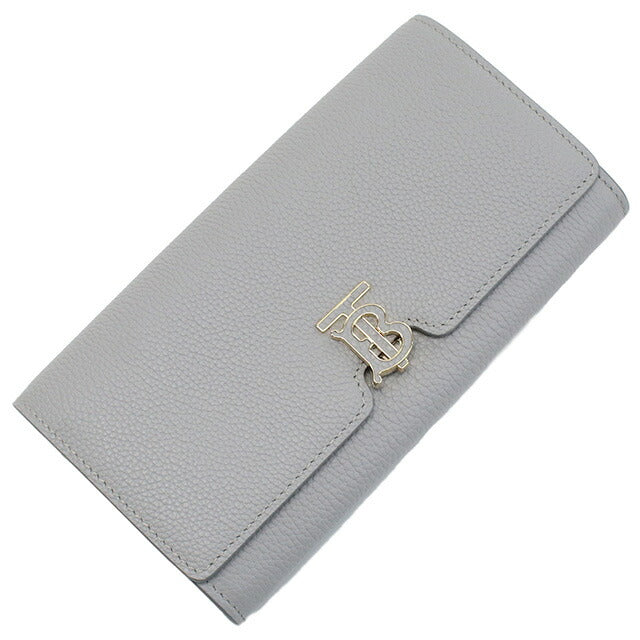 バーバリー 長財布ニ折小銭入付き レディース ブランド BURBERRY イタリア 8070435 LIGHT GREY MELANGE グレー系 財布 BUR8070435011