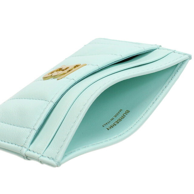 【新品】BURBERRY バーバリー　名刺入れ　グリーン　緑　カードケース バーバリー Burberry グリーン 緑 名刺入れ カードケース レザー