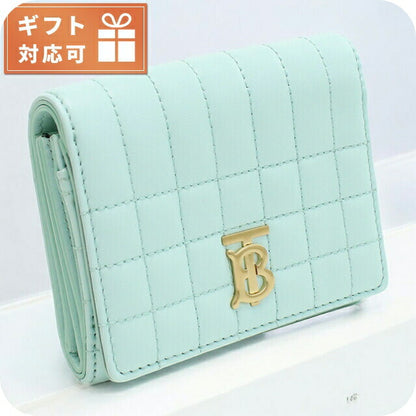 バーバリー 三折財布小銭入付き レディース ブランド BURBERRY イタリア 8072780 COOL MINT グリーン系 財布 BUR8072780011