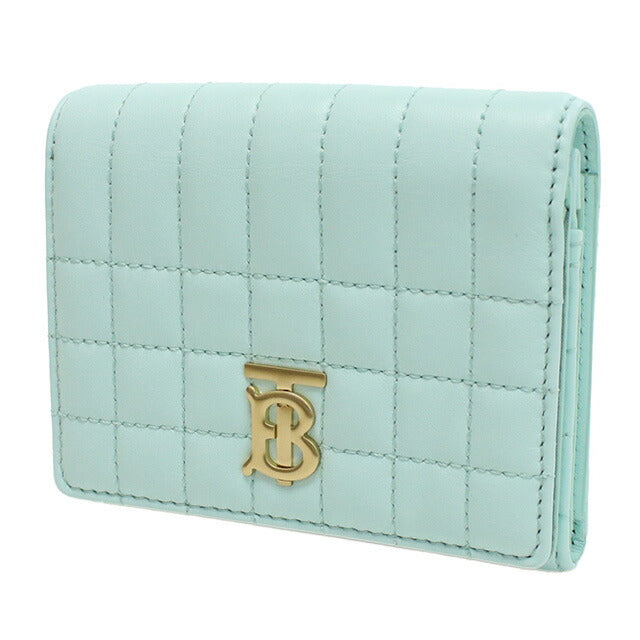 バーバリー 三折財布小銭入付き レディース ブランド BURBERRY イタリア 8072780 COOL MINT グリーン系 財布 BUR8072780011