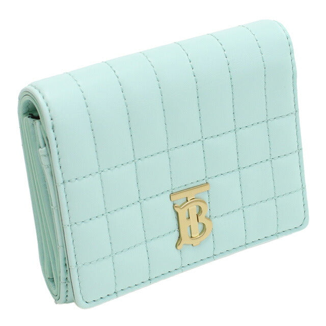 バーバリー 三折財布小銭入付き レディース ブランド BURBERRY イタリア 8072780 COOL MINT グリーン系 財布 BUR8072780011