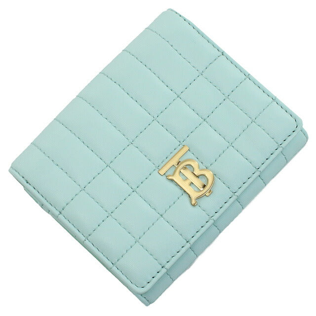 バーバリー 三折財布小銭入付き レディース ブランド BURBERRY イタリア 8072780 COOL MINT グリーン系 財布 BUR8072780011