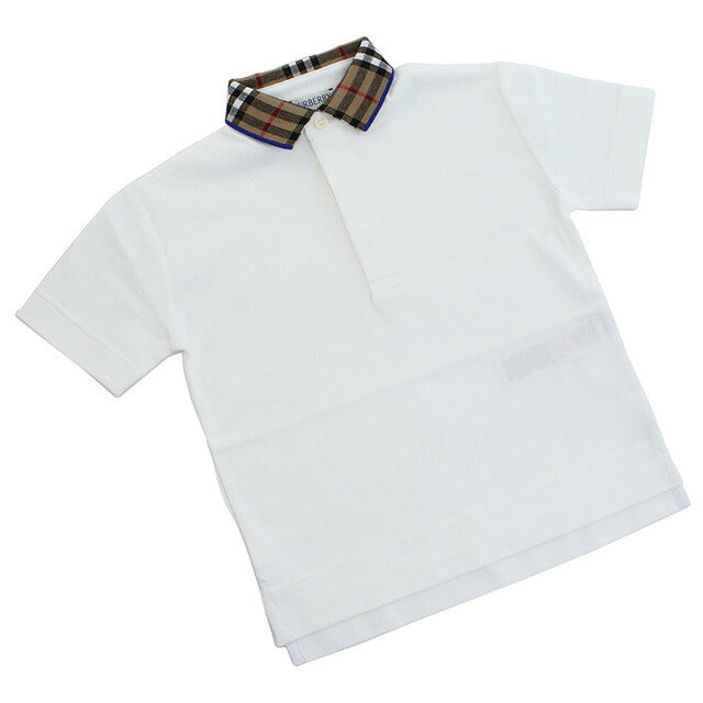【美品】BURBERRY ホワイト ポロシャツ BURBERRY ポロシャツ 【公式通販】