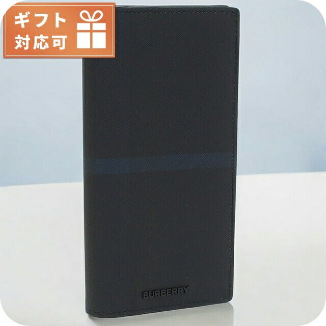 バーバリー 長財布ニ折小銭入付き メンズ ブランド BURBERRY モルドバ 8074689 DARK CHARCOAL BLUE ネイビー系 財布 BUR8074689011