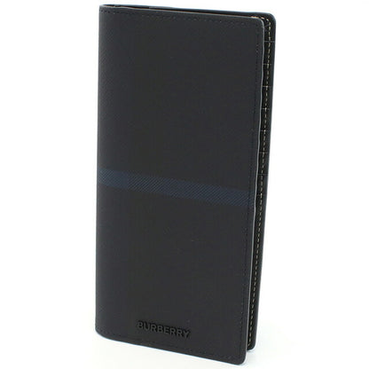 バーバリー 長財布ニ折小銭入付き メンズ ブランド BURBERRY モルドバ 8074689 DARK CHARCOAL BLUE ネイビー系 財布 BUR8074689011