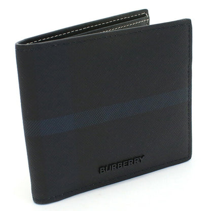 バーバリー 二折財布 メンズ ブランド BURBERRY モルドバ 8074692 NAVY ネイビー系 ブラック 財布 BUR8074692011