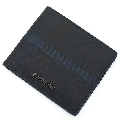 バーバリー 二折財布 メンズ ブランド BURBERRY モルドバ 8074692 NAVY ネイビー系 ブラック 財布 BUR8074692011