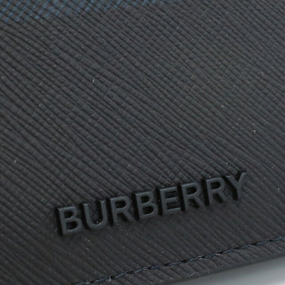 バーバリー 二折財布 メンズ ブランド BURBERRY モルドバ 8074692 NAVY ネイビー系 ブラック 財布 BUR8074692011