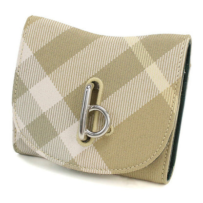 バーバリー 三折財布小銭入付き レディース ブランド BURBERRY イタリア 8081783 FLAX ベージュ系 マルチカラー 財布 BUR8081783011