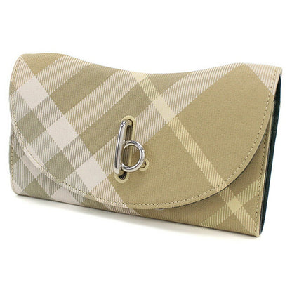 バーバリー 長財布三折小銭入付き レディース ブランド BURBERRY イタリア 8081786 FLAX ベージュ系 マルチカラー 財布 BUR8081786011
