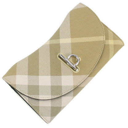 バーバリー 長財布三折小銭入付き レディース ブランド BURBERRY イタリア 8081786 FLAX ベージュ系 マルチカラー 財布 BUR8081786011