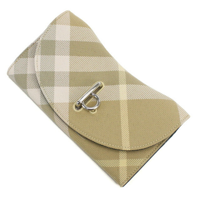 バーバリー 長財布三折小銭入付き レディース ブランド BURBERRY イタリア 8081786 FLAX ベージュ系 マルチカラー 財布 BUR8081786011