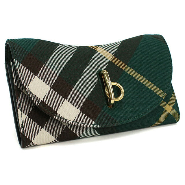 バーバリー 長財布三折小銭入付き レディース ブランド BURBERRY イタリア 8082331 IVY グリーン系 マルチカラー 財布 BUR8082331011