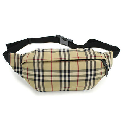 バーバリー ボディバッグ メンズ ブランド BURBERRY ナイロン ルーマニア 8084114 ベージュ系 マルチカラー バッグ BUR8084114011