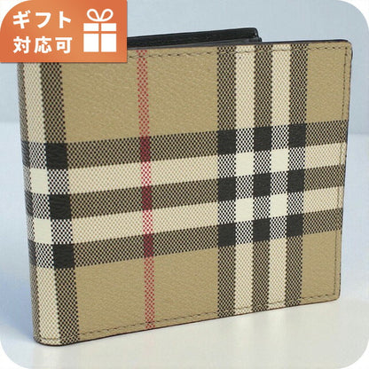 バーバリー 二折財布小銭入付き メンズ ブランド BURBERRY 8084169 ARCHIVE BEIGE 財布 BUR8084169011