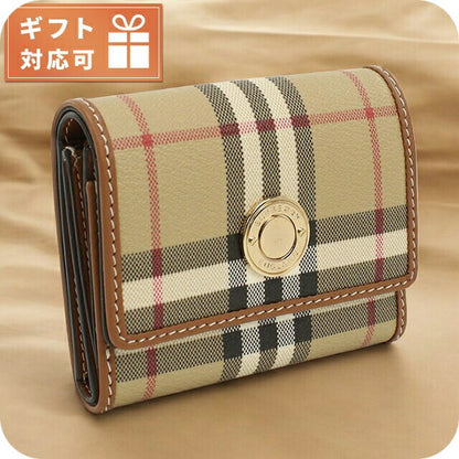 バーバリー 三折財布小銭入付き レディース ブランド BURBERRY 8094423 ARCHIVE BEIGE 財布 BUR8094423011