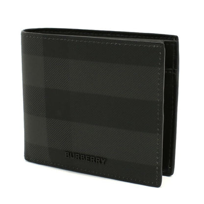 バーバリー 二折財布小銭入付き メンズ ブランド BURBERRY 8100529 CHARCOAL 財布 BUR8100529011