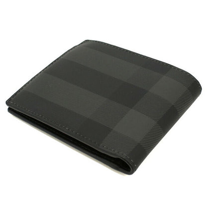 バーバリー 二折財布小銭入付き メンズ ブランド BURBERRY 8100529 CHARCOAL 財布 BUR8100529011