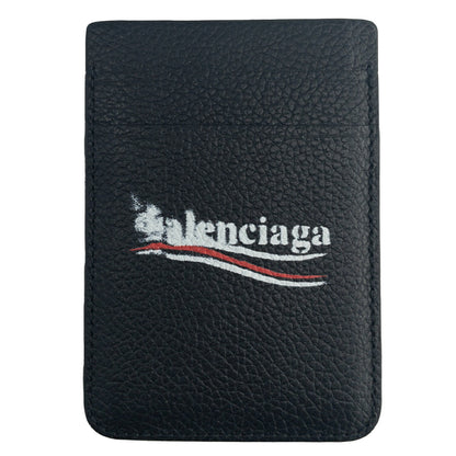 バレンシアガ BALENCIAGA 675835 2AA3B 1000 キャッシュ マグネット 磁気 カードホルダー ブラック メンズ ユニセックス CASH MAGNET CARD HOLDEDR BWBC00065M