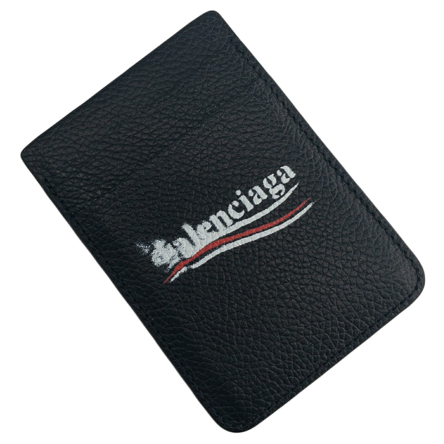 バレンシアガ BALENCIAGA 675835 2AA3B 1000 キャッシュ マグネット 磁気 カードホルダー ブラック メンズ ユニセックス CASH MAGNET CARD HOLDEDR BWBC00065M
