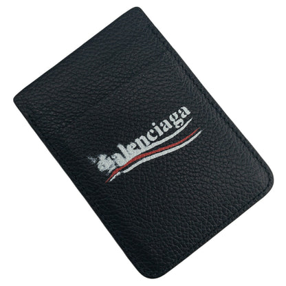バレンシアガ BALENCIAGA 675835 2AA3B 1000 キャッシュ マグネット 磁気 カードホルダー ブラック メンズ ユニセックス CASH MAGNET CARD HOLDEDR BWBC00065M